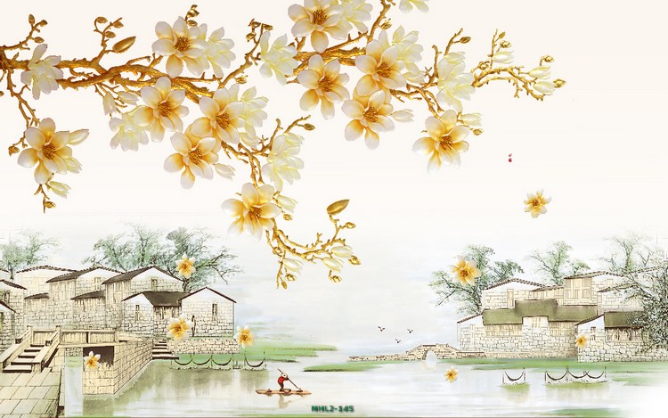 Hoa ngọc lan làng quê 3D MHL2-145